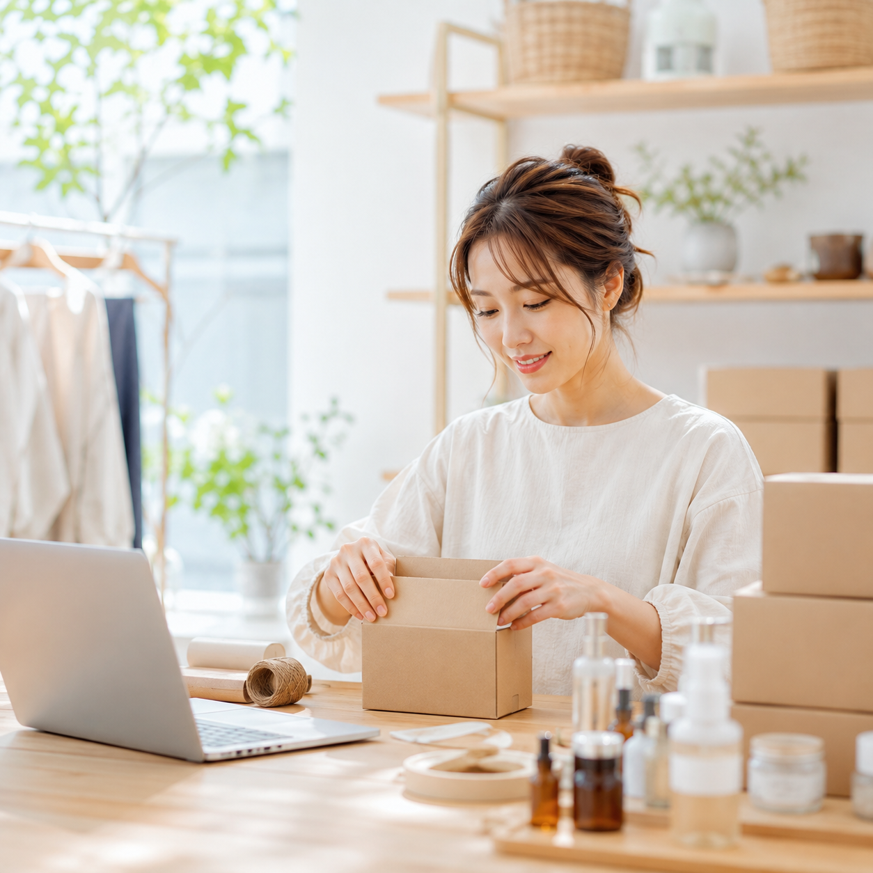 商品を紹介する店舗のイメージ
