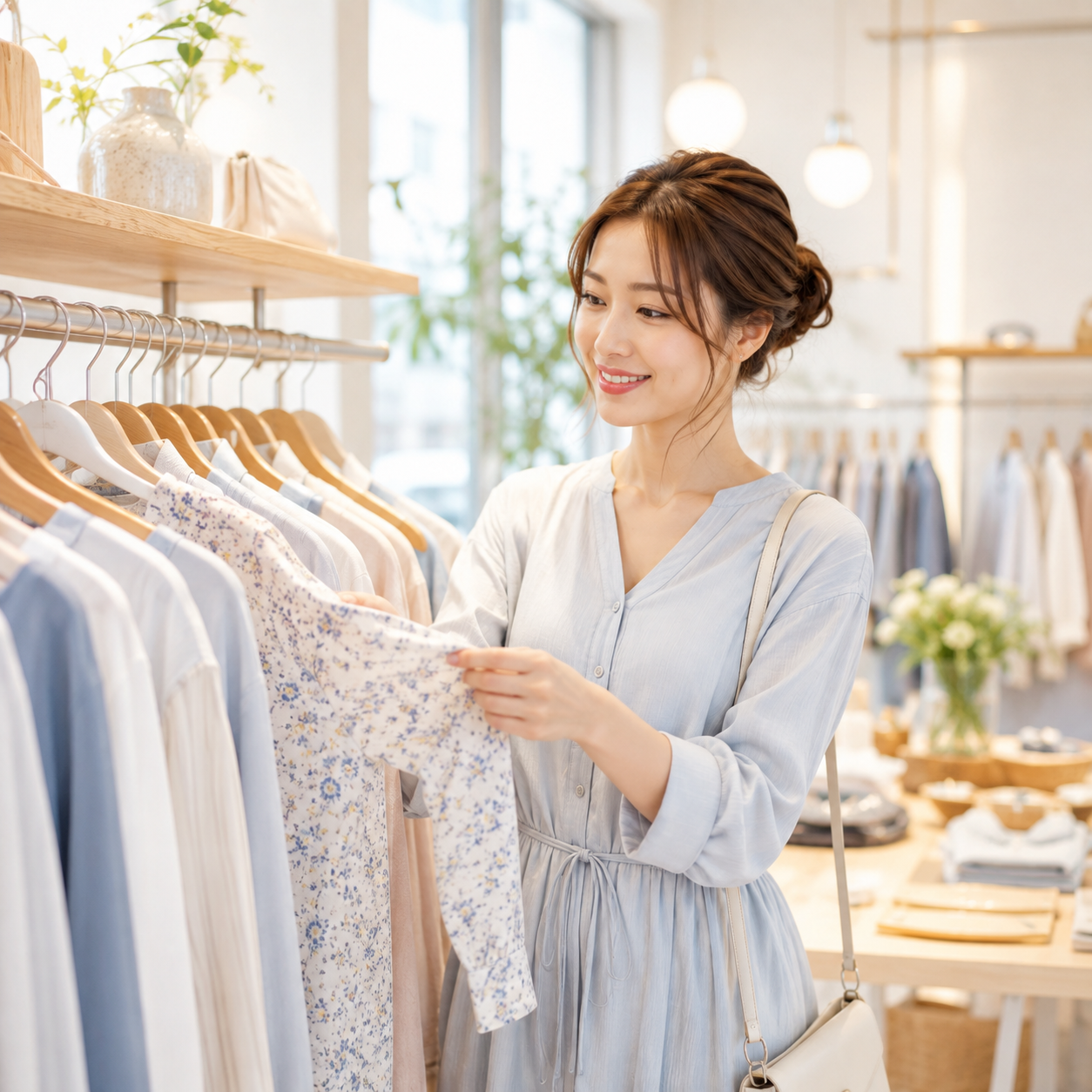 ECショップで商品を梱包する様子